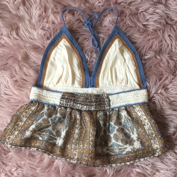 NWOT AE Boho Knit Halter Top - Picture 5 of 11